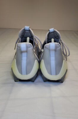 Adidas Size 12 Adizero Silver Metallic Grey Football Cleats  display picture 2