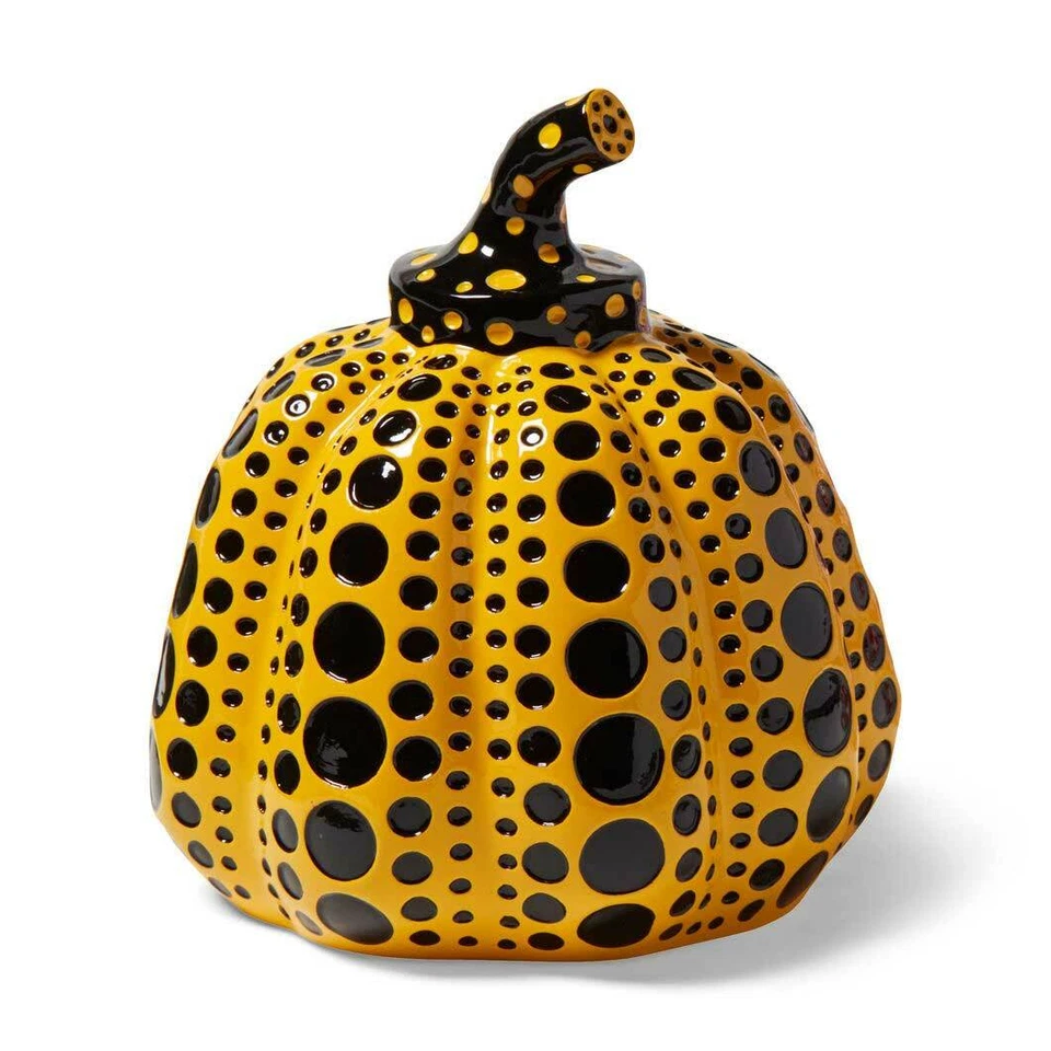Yayoi Kusama object pumpkin Yellow Japan Artist Sculpture Authentic - Image 4 of 4