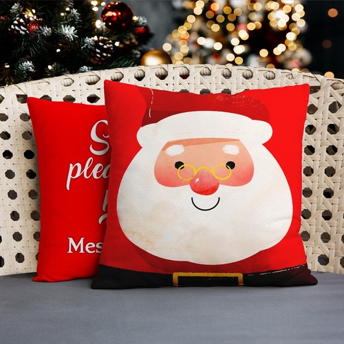 Personalised Cushion - Santa Stop Here - Christmas Custom Photo Gift - Picture 4 of 12