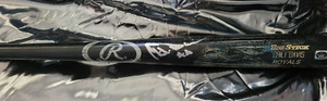 1997 CHILI DAVIS RAWLINGS CD44 ASH BLACK FINISH SIGNED GAME USED BAT PSA 10 LOA