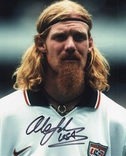 Alexi Lalas signed Team USA Soccer World Cup 8x10 photo #5