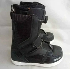 THIRTYTWO STW BOA WOMENS SNOWBOARD BOOTS SIZE 8 BLACK SEQUINS