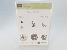STAMPIN UP CLING STAMPS PHOTOPOLYMER SET NEW WHAT I LOVE 141276