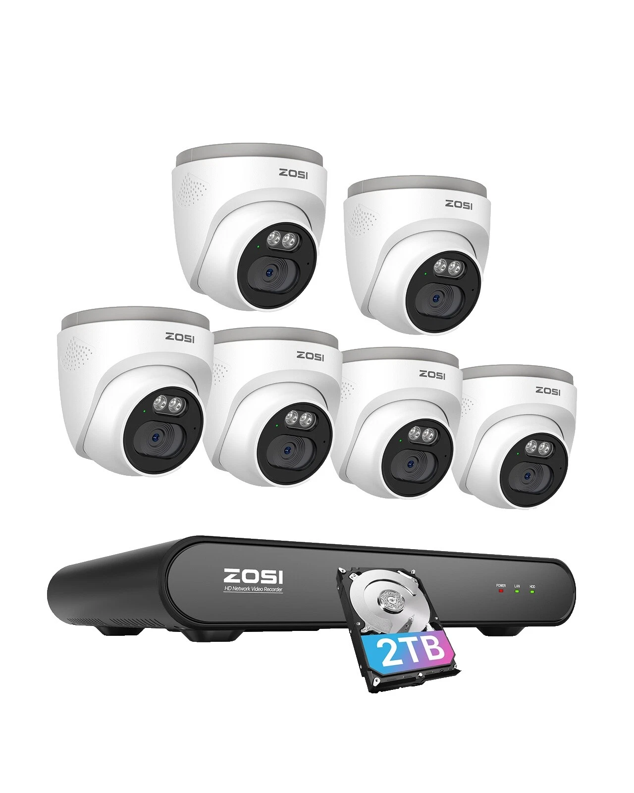 IP Wi-Fi ZOSI y sistemas de cámaras de seguridad inteligente