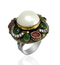 Handmade Ring Jewelry Made of Sterling Silver for Women