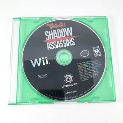Nintendo Wii Tenchu Shadow Assassins Game Tested & Working (DISK ONLY)