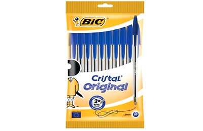10 BIC Kugelschreiber Cristal Original Blau