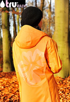 TRU RAIN M orange Friesennerz Raincoat Regenmantel Damen  Regenjacke