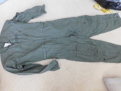 USAF NOMEX MEN GREEN FLYER'S FLIGHT SUIT  SUMMER CWU 27/P SZ 42R