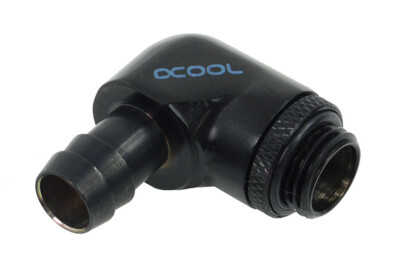 Alphacool HF 10mm (3/8'') Schlauchanschluss 90° drehbar G1/4 mit O-Ring - Deep Bl