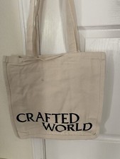 Loewe Crafted World Exhibition Gift Tote Bag Limited Canvas Green Or Brown Color