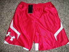 UNDER ARMOUR New NWT Boys Youth Kids XL Shorts Gym Athletic Loose Fit Bright Red