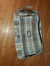 RARE PLAID DAKINE SPLIT ROLLER ROLLING LUGGAGE BAG WHEELS TRAVEL GEAR BAG