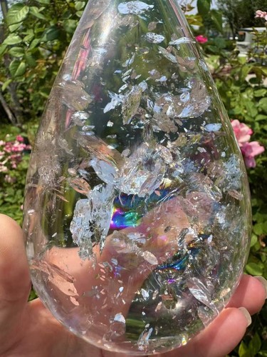 2.8lb Rare Top Natural Rainbow Clear Crystal Quartz Mineral specimen reiki Decor - Picture 5 of 8