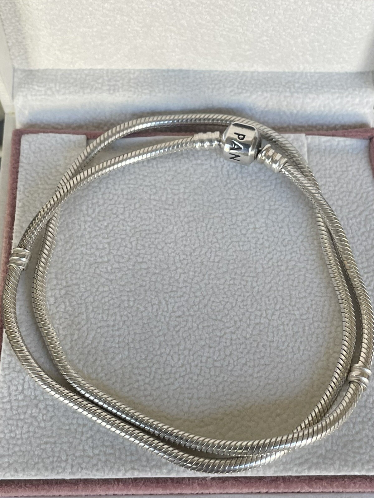 Genuine PANDORA Moments Snake Chain Necklace S925 ALE… Gem