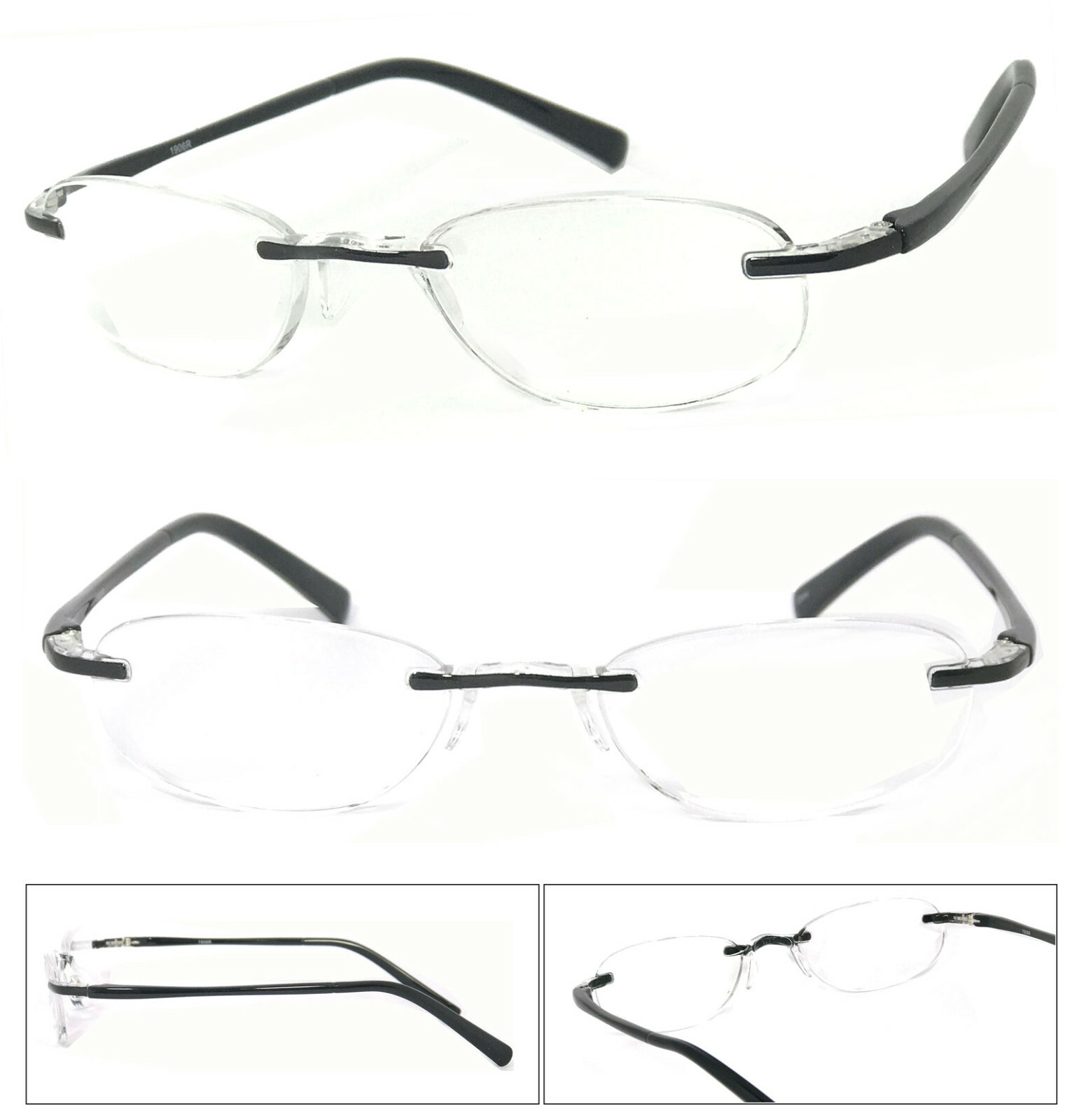 Designed Women Rimless Glasses Pure Titanium Eyeglasses
