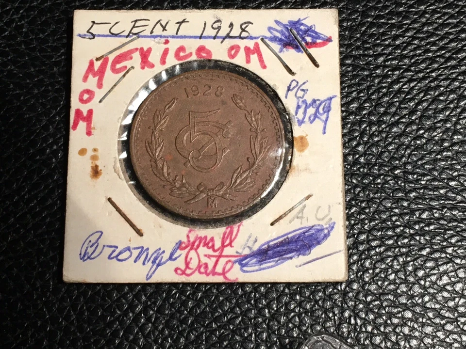 Mexican lot of 20 Coins Including A High Grade 1928 Small Date 5 Centavos - Image 2 of 4