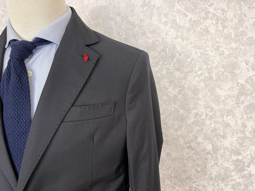 NWT! Linea Sartoriale Dark Blue 150'S Wool Half Lined Suit 40, EU 50 W35 L31 - Imagen 5 de 17