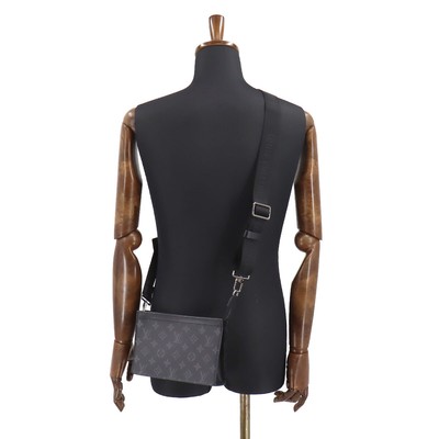 LOUIS VUITTON Monogram Eclipse Gaston Wearable Wallet M81124 Purse 