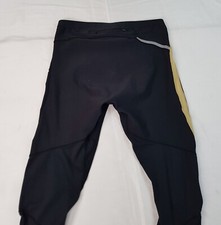 NIKE-FITDRY SIZE M 10UK WOMENS BLACK CAPRI LEGGINGS GYM WORKOUT YOGA PANTS Y2K
