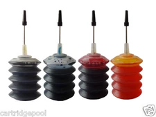 Universal Bulk Ink Refill Kit for HP Printer Cartridges 4x30ml