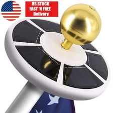 Solar Powered Flag Pole Light 26 LED Auto Active Super Bright Outdoor US STOCK