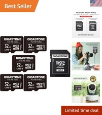 Elegant 32GB Micro SD Card 5-Pack for Full HD Video Capture  Security Solutions