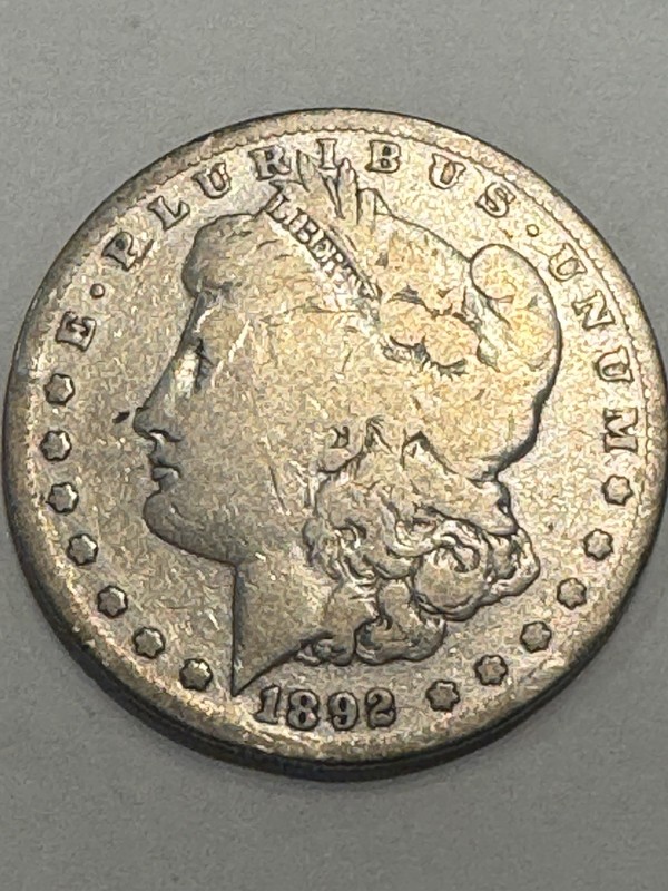 1892 S Morgan Silver Dollar $1 San Francisco Mint US Coin