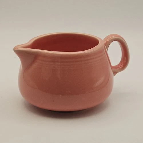 Fiestaware HLC Pink Small Round Body Creamer Pitcher Fiesta Ware USA 3"
