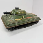 Vintage 1950’ Marx Wind Up Tin Litho U.S Tank Division Japan #392 For Parts