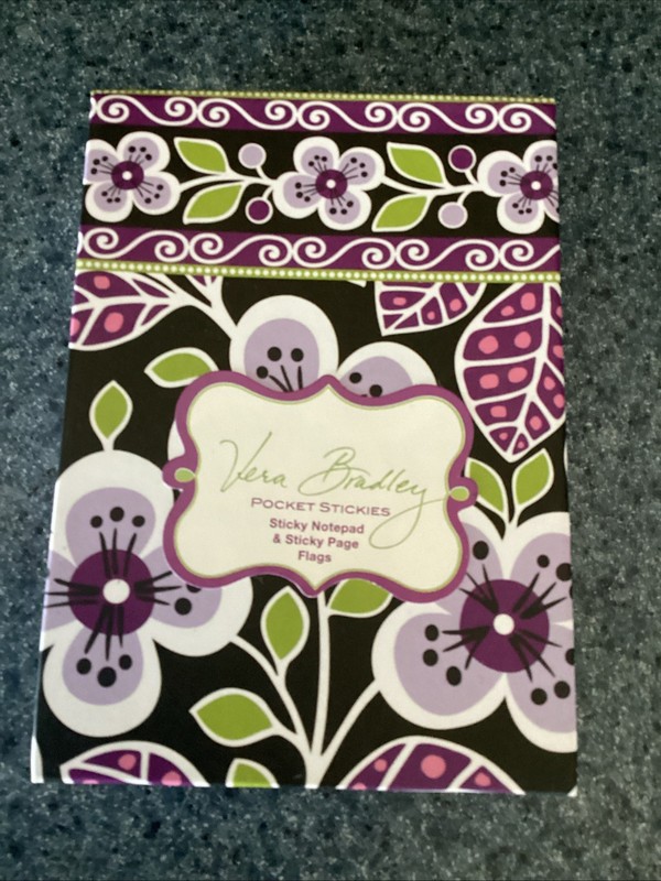 vera bradley Pocket Stickies,notepad,page Flags 