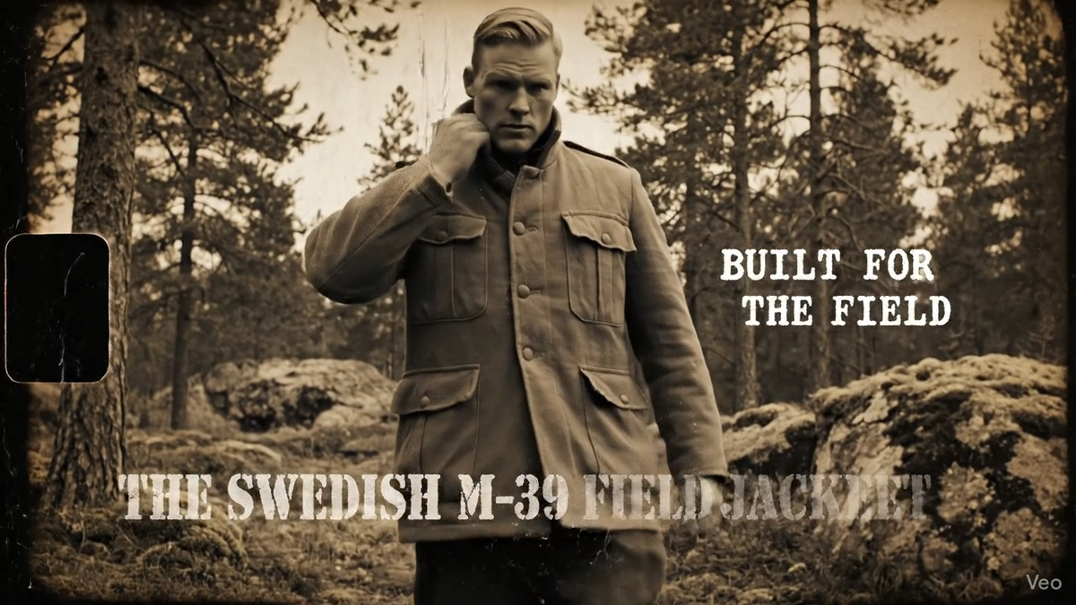 Vintage Swedish Army Fitted Wool Coat/ Jacket /Tunic WWII M39. NEW