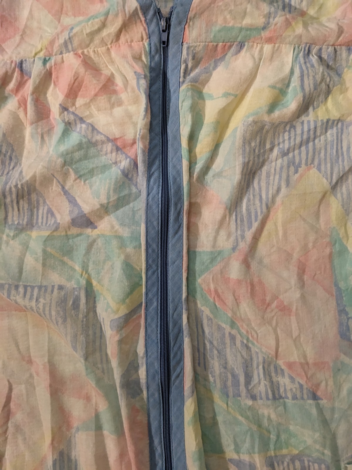 Vintage snap front robe housecoat duster Cottagec… - image 4