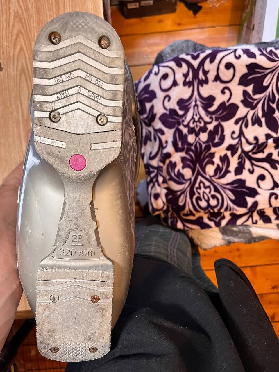 SALOMON Scarponi da sci Dalbello Vantage 4F Mondo 28 US 10 usati modalità passeggio sci