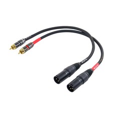 Suanqi RCA to XLR Cable, Male 1 Red/1 Black