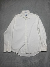 Gant Camicia Uomo Cotone Chiusura con bottoni Tg M Bianco
