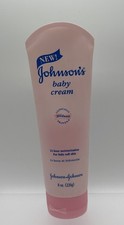 Johnson's Baby Cream Creme Pink Tube 8 Fl Oz Rare Brand New Sealed