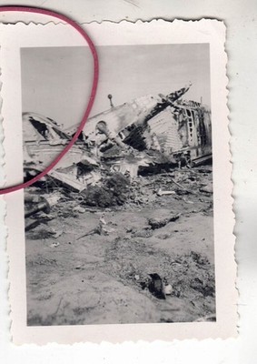 PHOTO FOTO  FLUGZEUG ABSTURZ EINER GLEN MARTIN 167 BEI SIDI AHMED