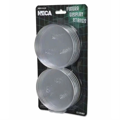 6 - 8'' Inch Neca Stands Model Toy Plastic Model Display Base Clear/Black Transpa