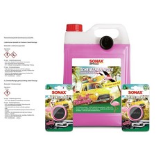 5 L LITER SONAX SCHEIBENREINIGER WISCHWASSER SWEET FLAMINGO + 2x LUFTERFRISCHER