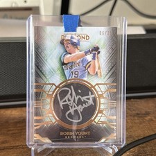 2021 TOPPS DIAMOND ICONS SILVER INK ROBIN YOUNT AUTO AUTOGRAPH 6/25 Brewers