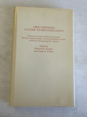 FIRST EDITIONS: A GUIDE TO IDENTIFICATIONS 1984