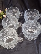 Fünf Bubble Bowle Gläser aus den 70ern, Vintage Gläser