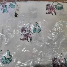 Nwt Baby Girls Mermaid Monica  Andy Muslin Organic Cotton Blanket