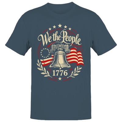 We the People 1776 Liberty Bell Flag Men's T-shirt