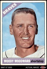 1966 Topps #49 Woody Woodward Braves 3.5 - VG+