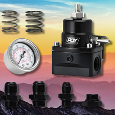 Adjustable Fuel Pressure Regulator Kit 3-70psi With An8 Feed Port And An6 Return