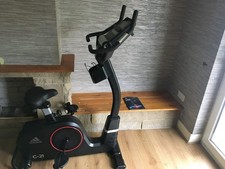 Image of adidas Upright Exercise Bike C-21 Bluetooth Stationary Cardio Workout Machine