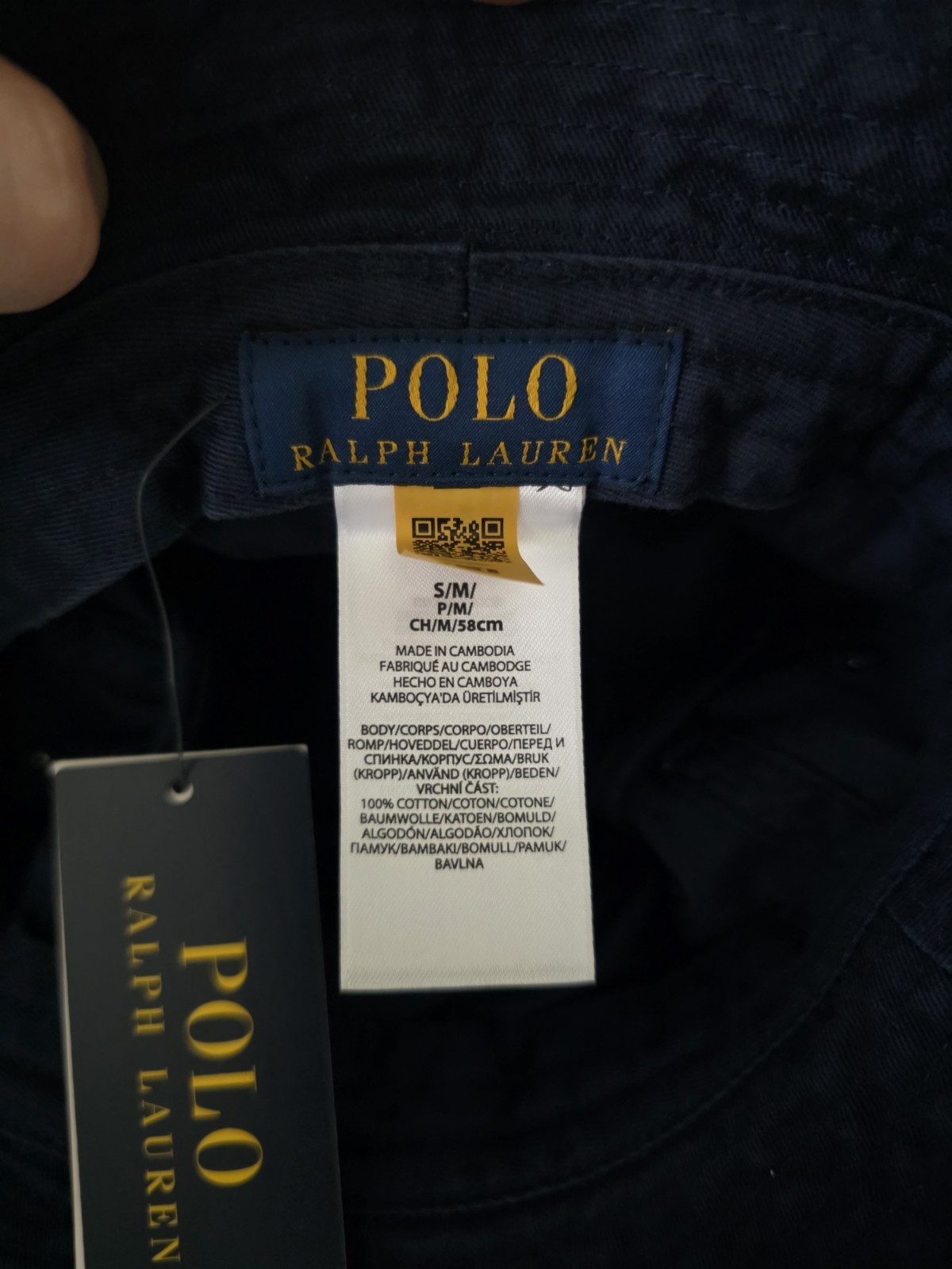 Polo Ralph Lauren Navy Blue Bear Bucket Hat Size L Large One Size NEW RRP £109 image 5