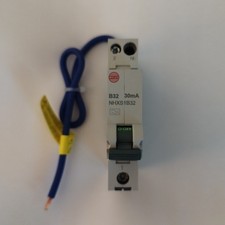Wylex 32Amp Miniature RCBO Single Module Type B (NHXS1B32)Brand New/Unboxed 